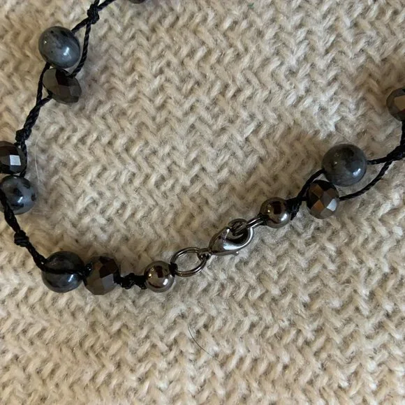 J. Jill Blue/White Swirl Bead 3-Strand Necklace - Picture 2 of 7